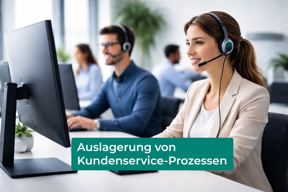 Customer Support Outsourcing im DACH-Markt mit deutschsprachigem Support-Team an gro&szlig;en Monitoren
