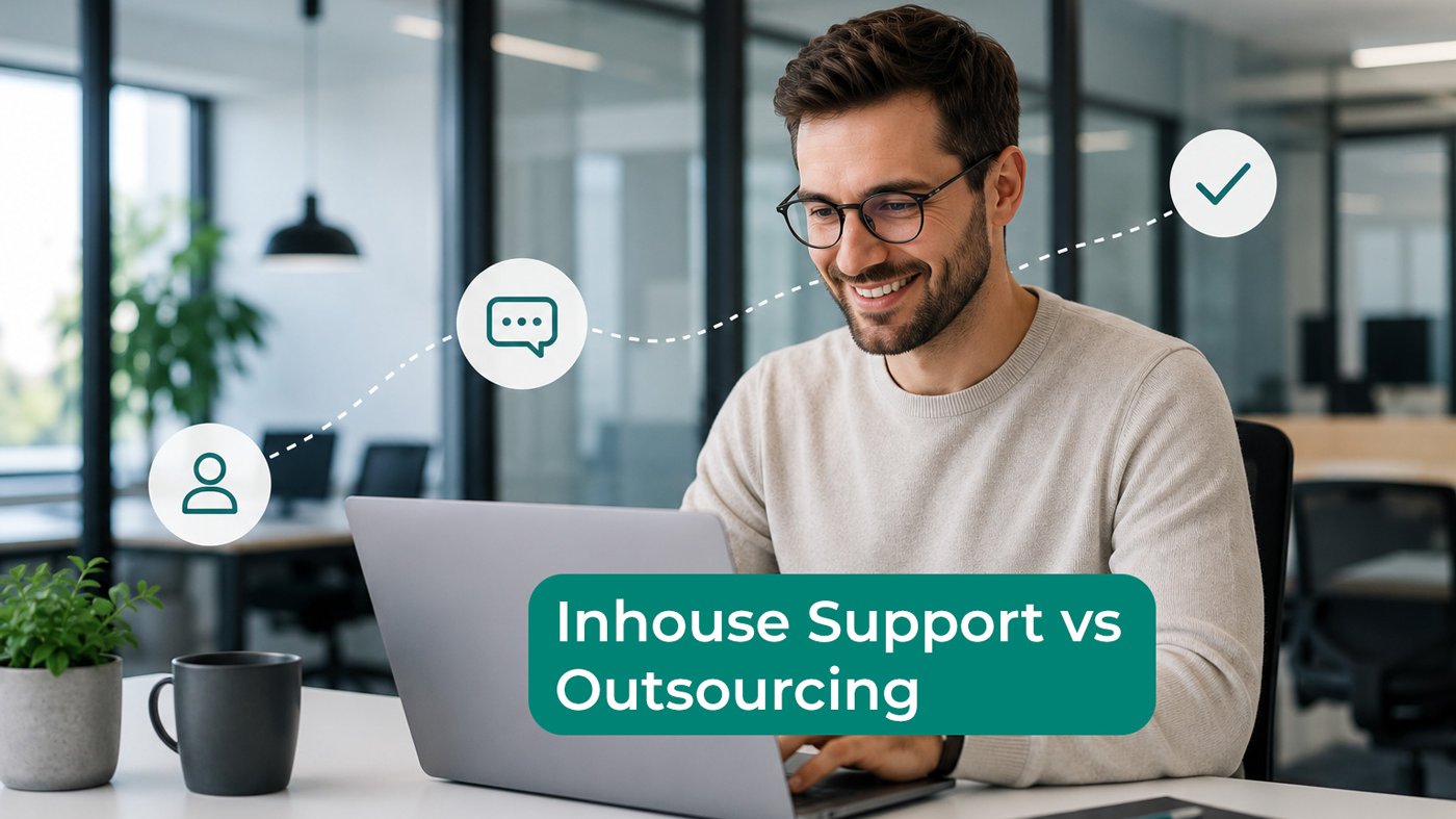 Inhouse Support vs Outsourcing im modernen Kundenservice Büro