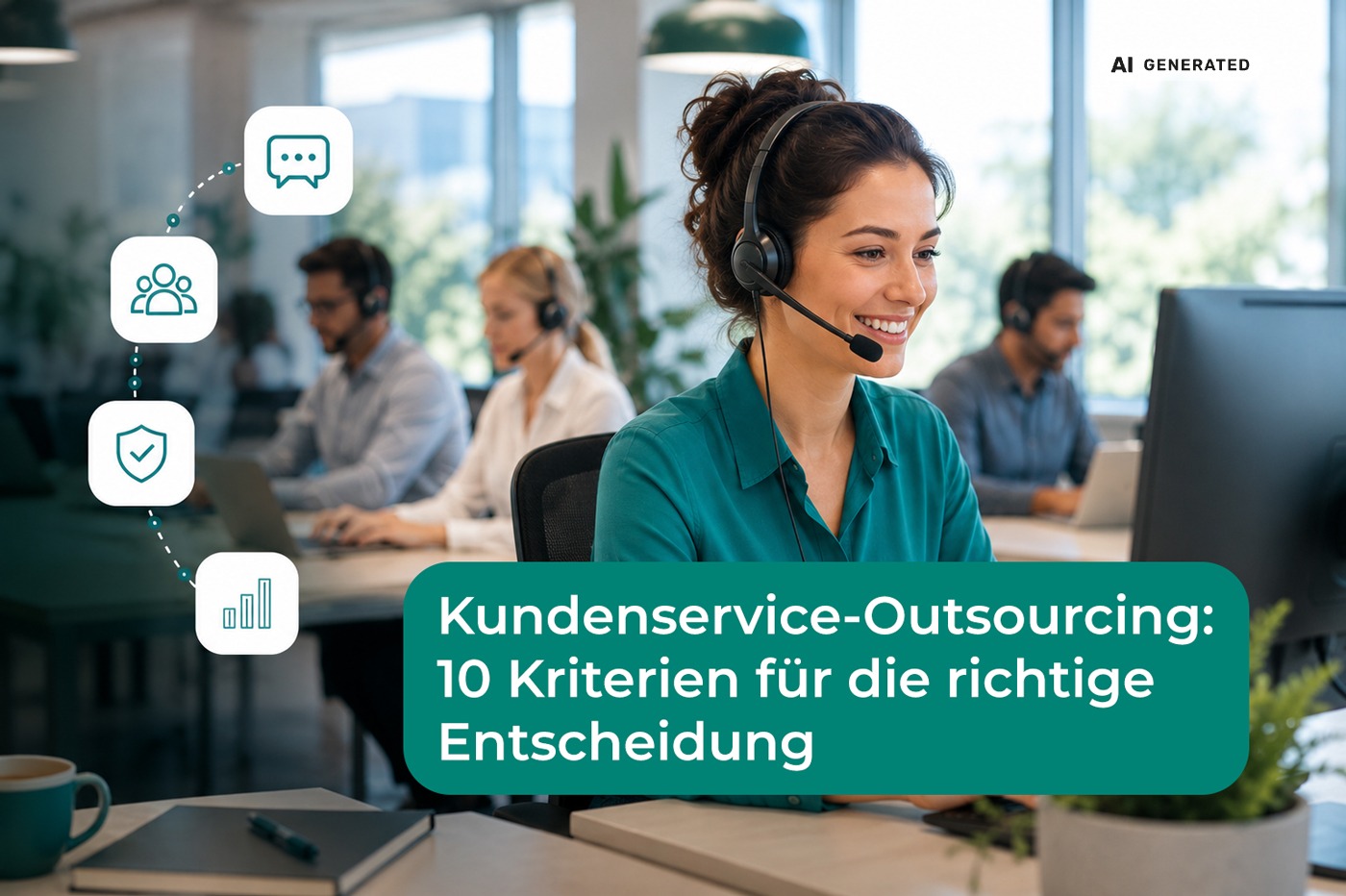 Kundenservice-Outsourcing-Anbieter mit professionellem Support-Team