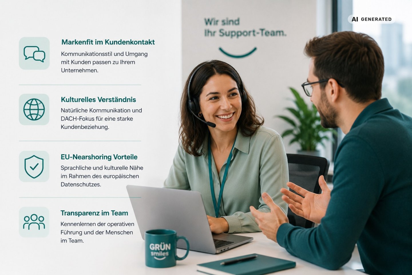 Kulturelle und organisatorische Passung beim Kundenservice-Outsourcing-Anbieter